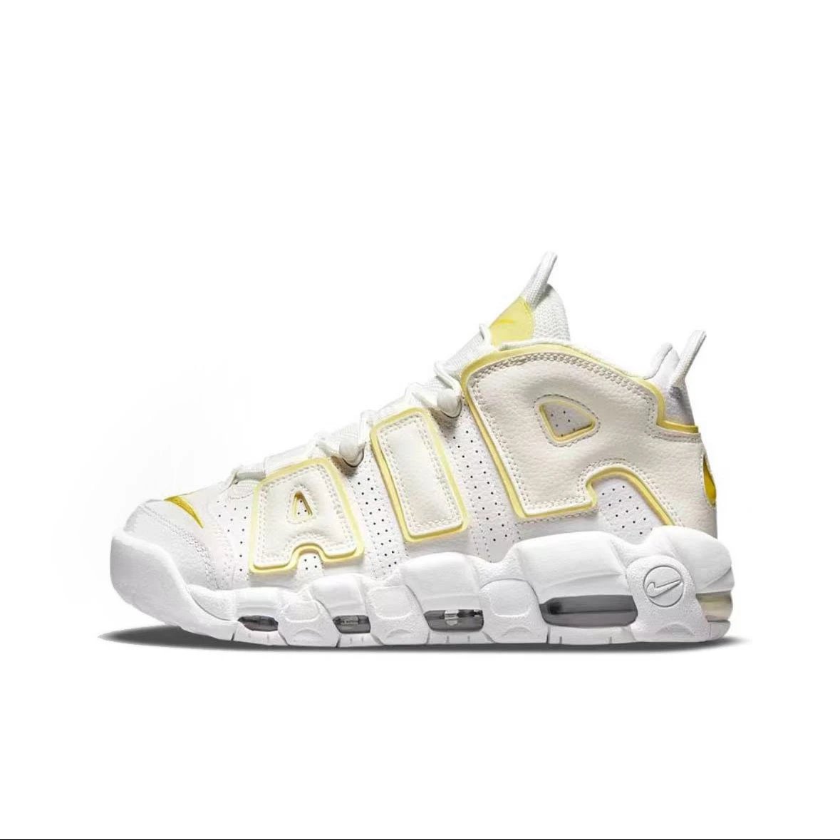 Nike Sneakers Air More Uptempo — White yellow