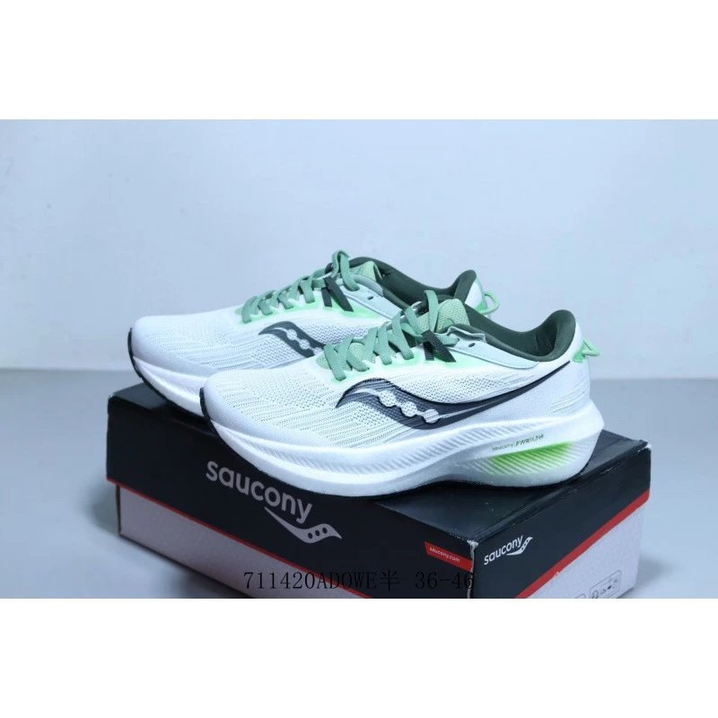 Saucony Sneakers Mesh lace-up running with cushioned sole — 11