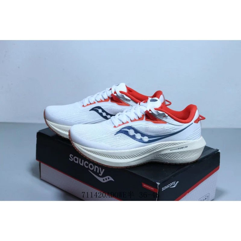 Saucony Sneakers Mesh lace-up running with cushioned sole — 13