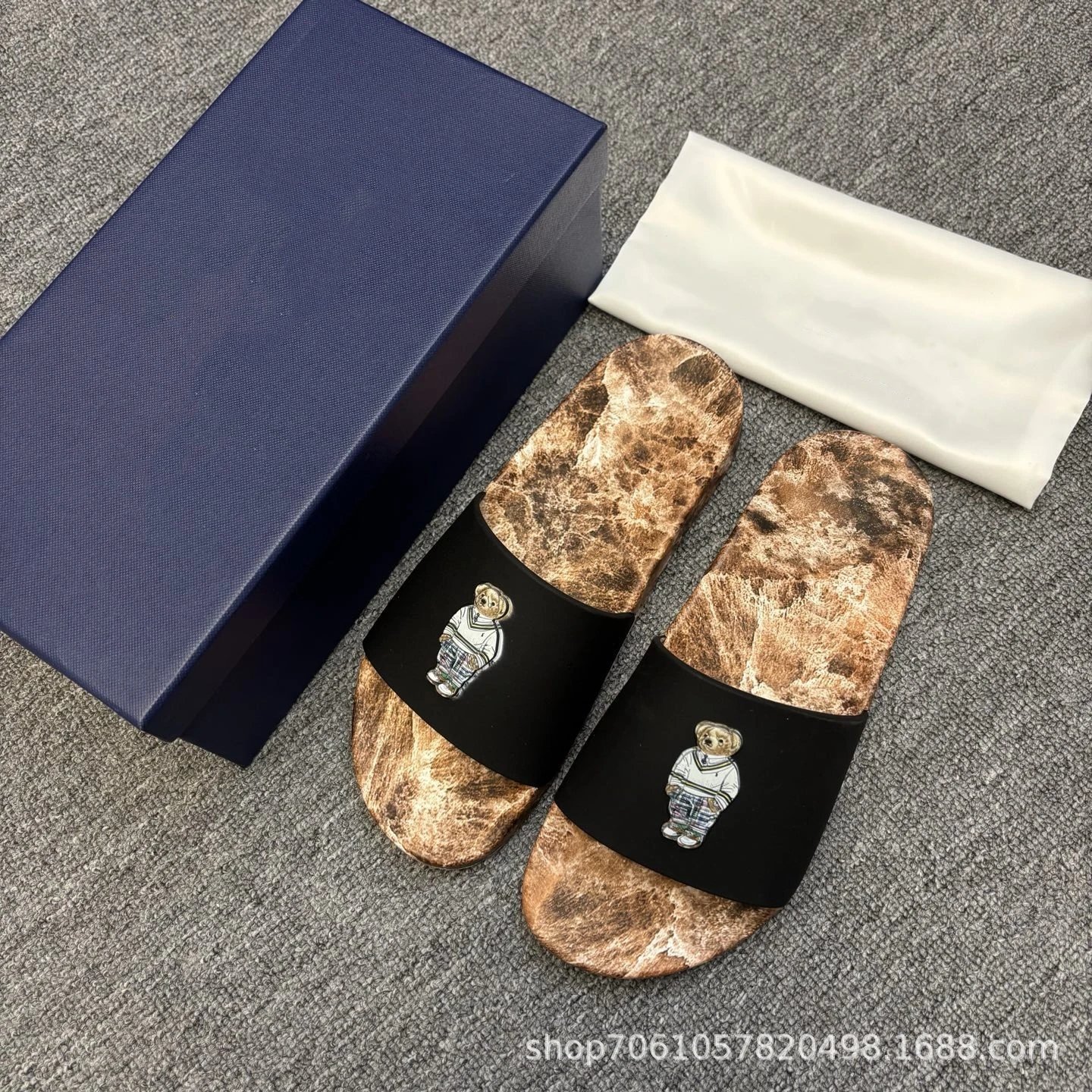 Unbranded Sandals Camouflage Footbed Slide — 5