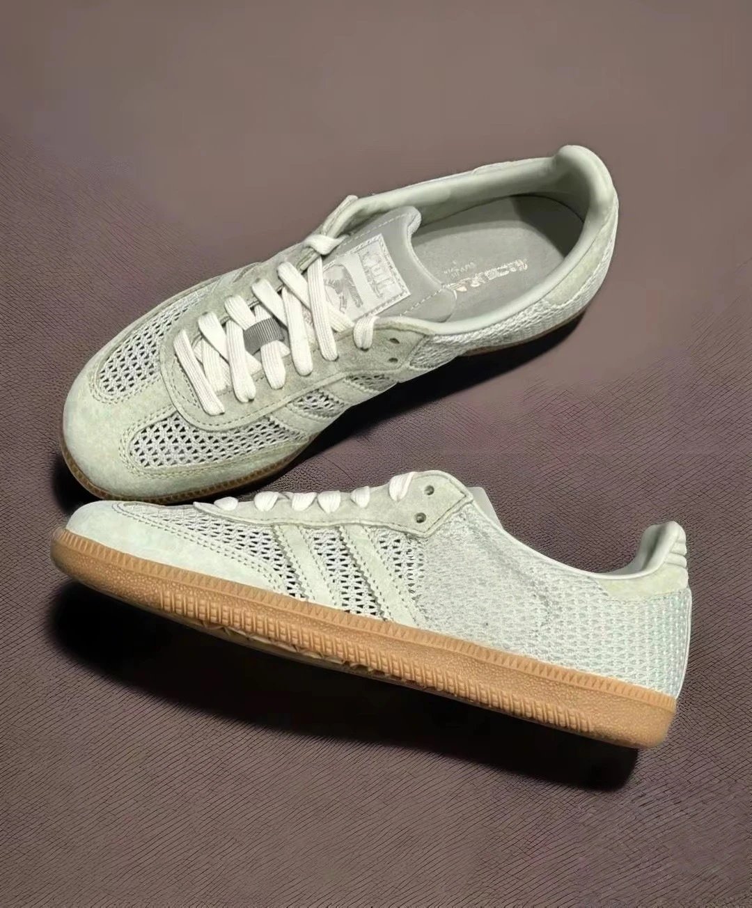 adidas Sneakers Samba low-top with three-stripe side design — Pure original version-6