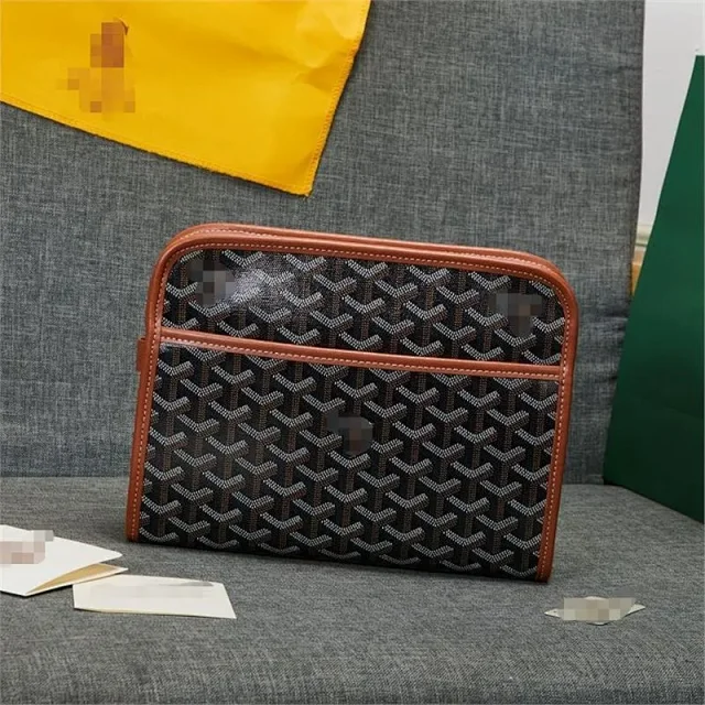 Goyard Travel Bags Zippered toiletry pouch with chevron monogram product detail image 11