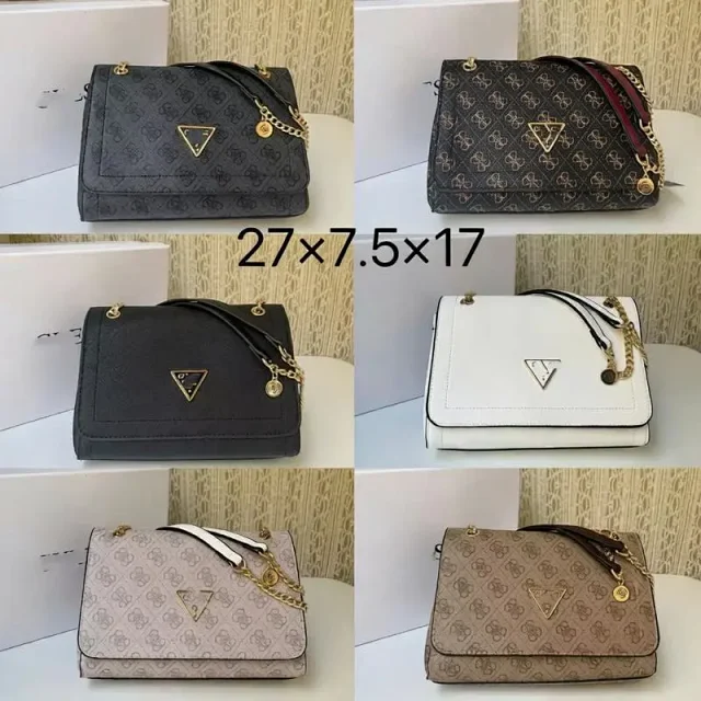 GUESS Crossbody Bags Triangle Logo Flap Chain Bag product detail image 1