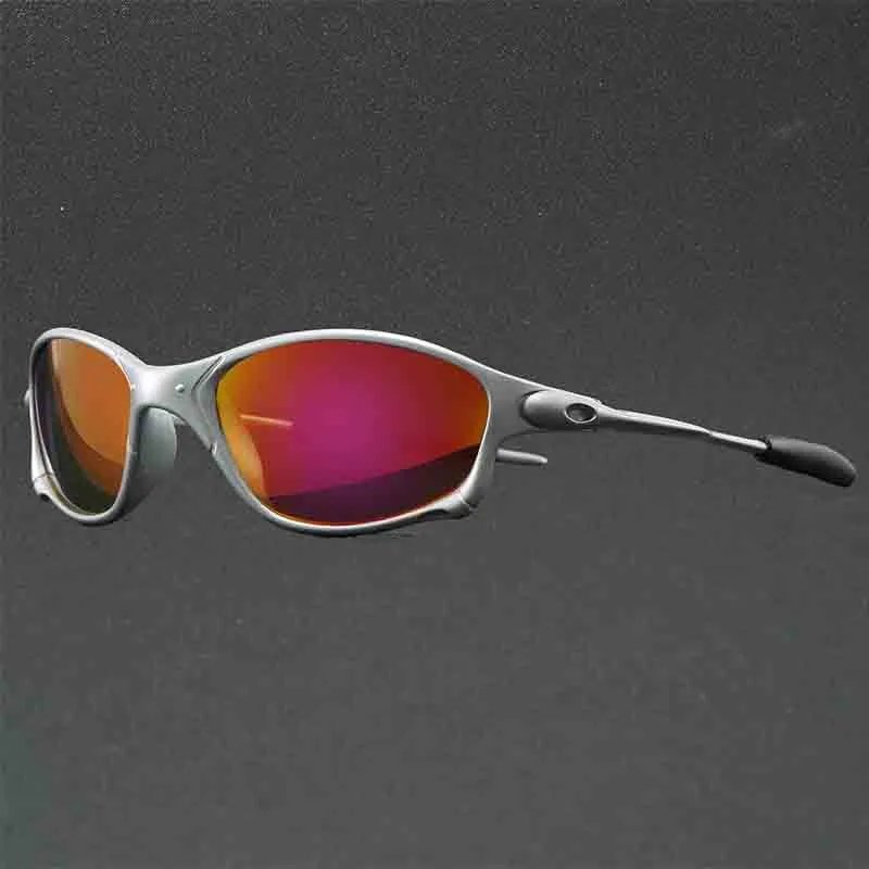Unbranded Eyewear Metal-frame wraparound sunglasses with oval temple accents product image