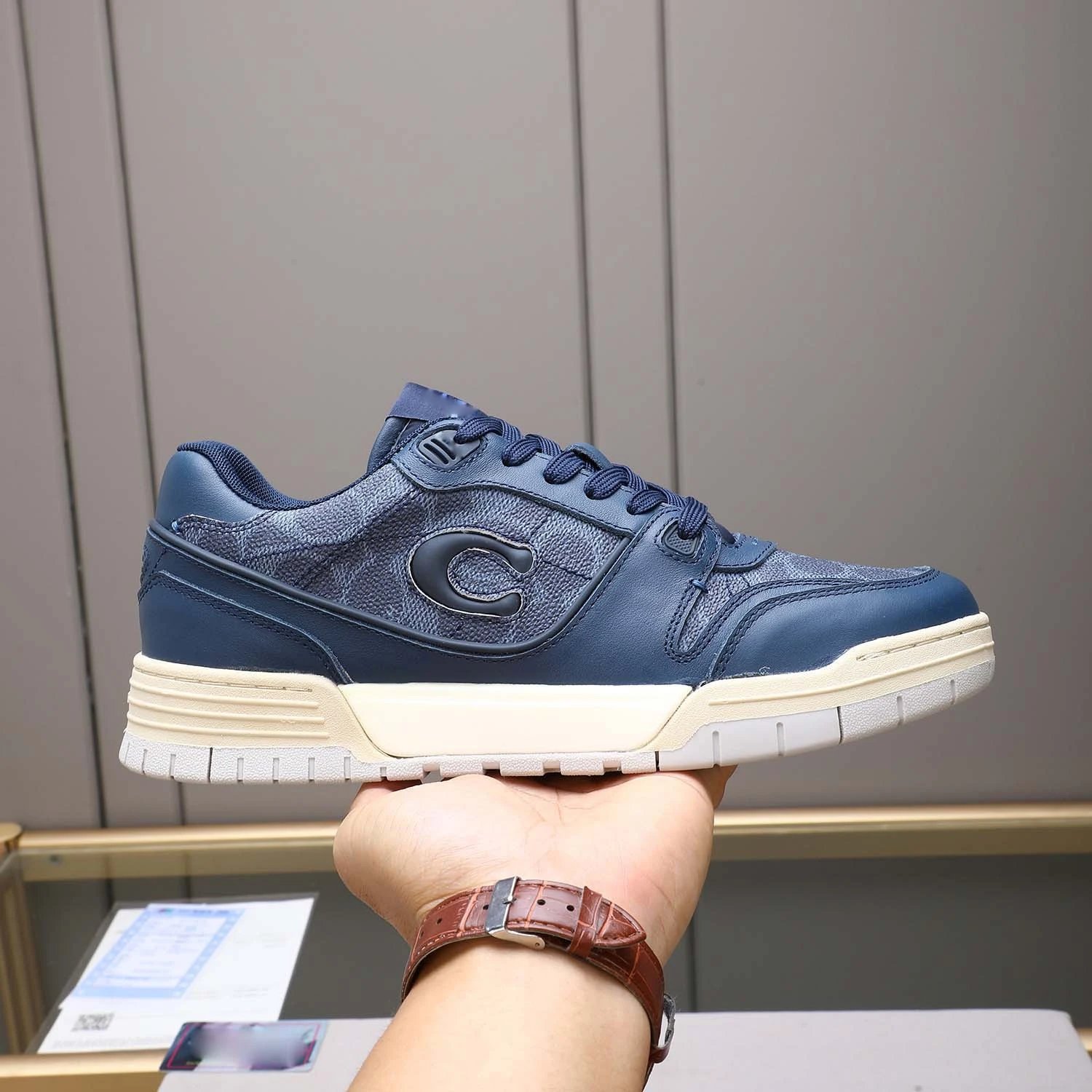 Coach Sneakers Low-top logo-print — Blue