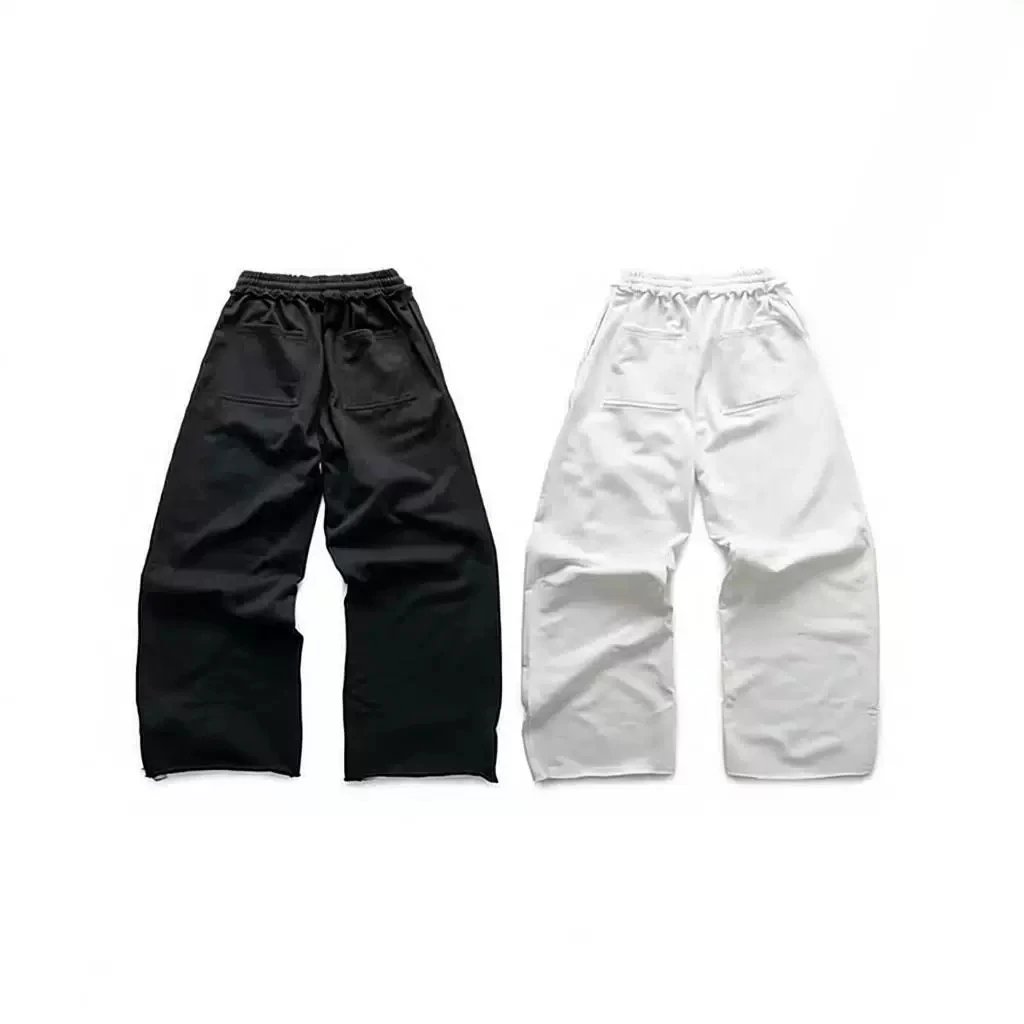 Unbranded Trousers Wide-Leg with Script Graphic Print product image
