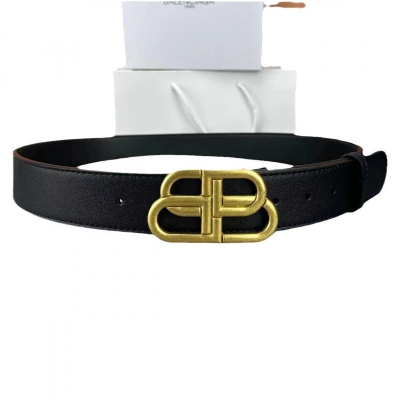 Balenciaga Belts Double-B Buckle — 3.0 Ancient Gold Buckle