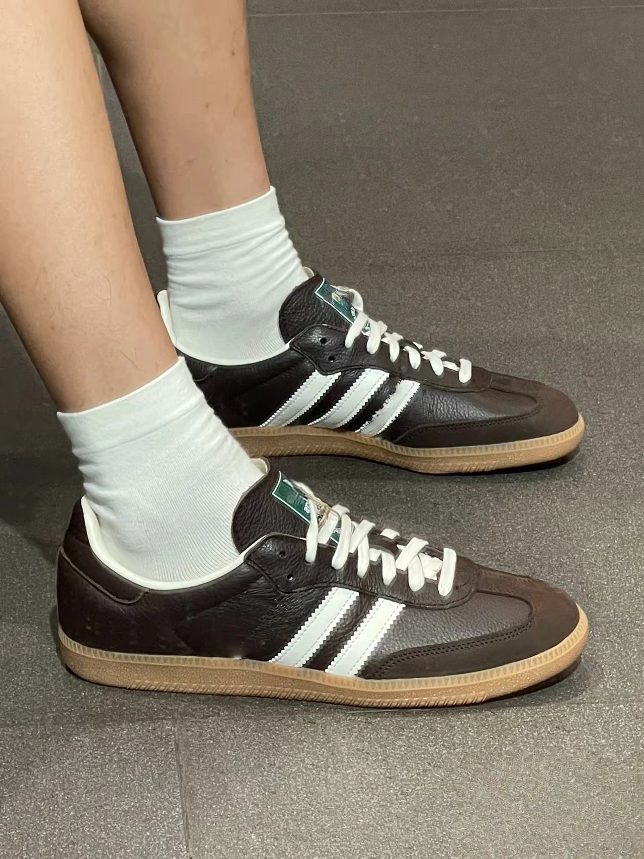 adidas Sneakers Samba low-top with three-stripe side design — Pure original version-13
