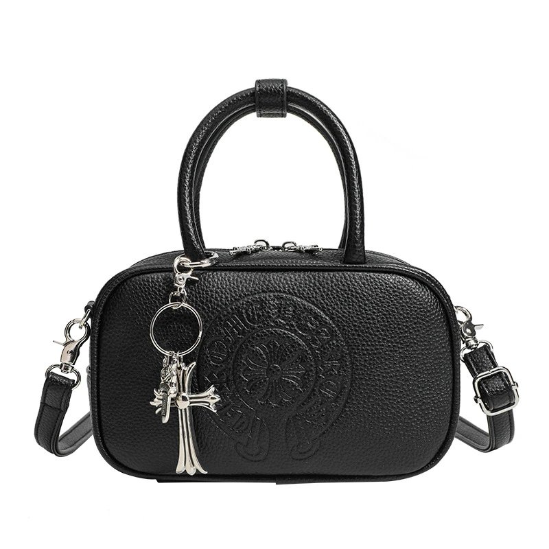 Chrome Hearts Crossbody Bags Embossed Cross Motif Boston Bag image 5