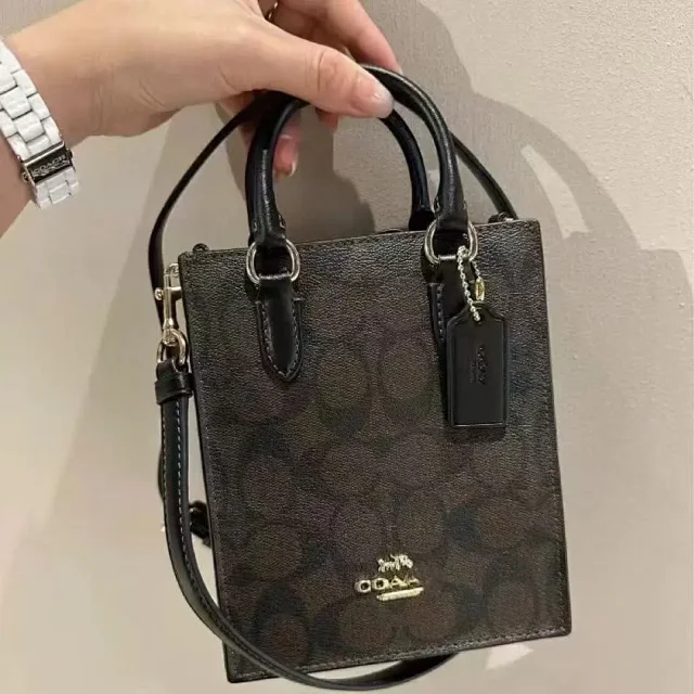 Coach Crossbody Bags Mini Signature Canvas Top-Handle product detail image 2