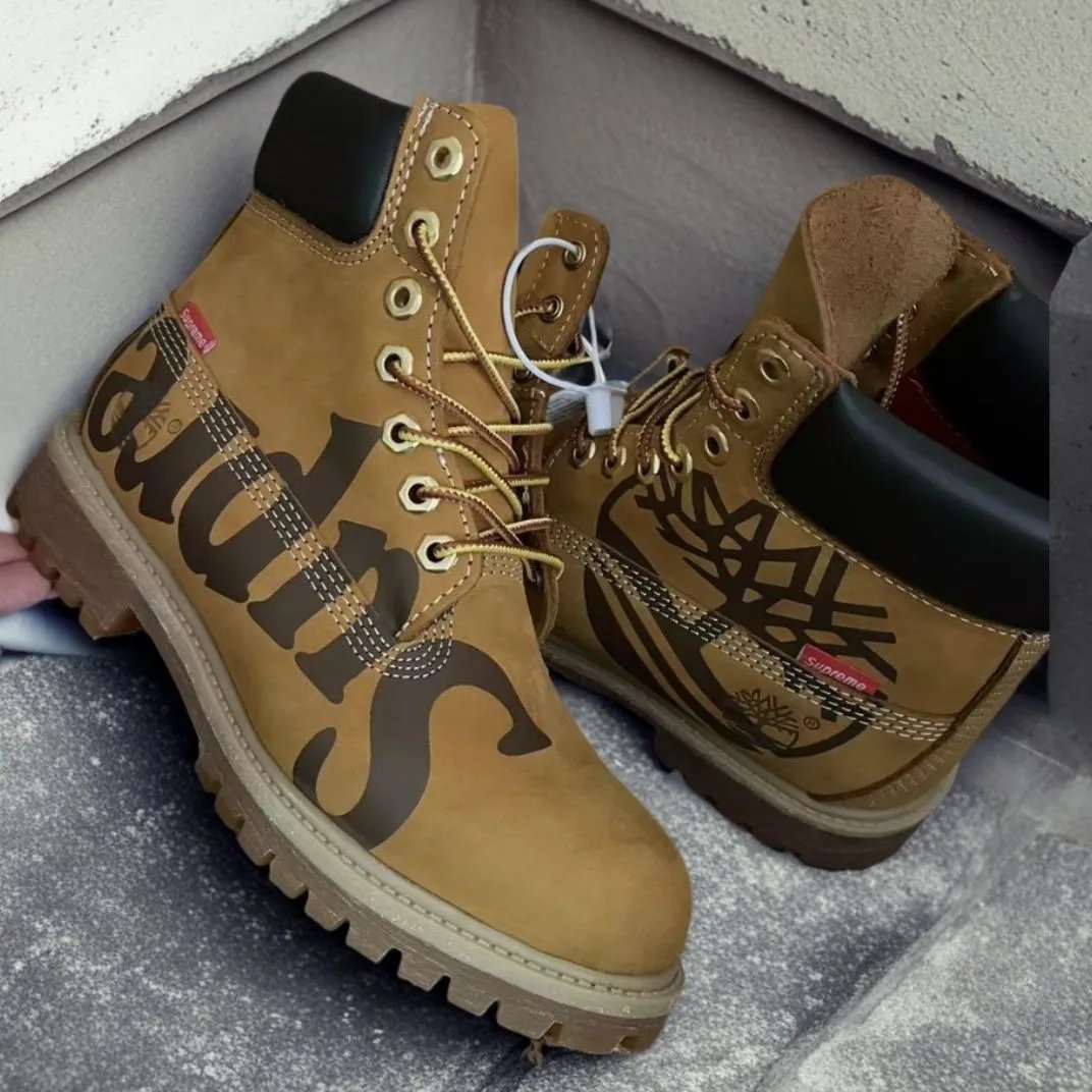 Timberland Boots High-Top Lug-Sole with Graphic Logos image 5