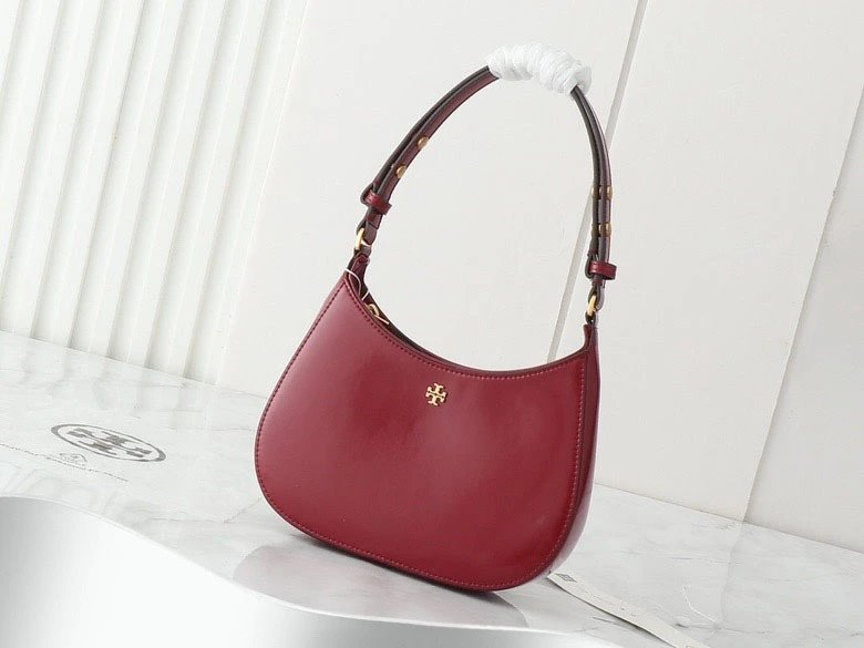 Tory Burch Shoulder Bags Crescent Bag — Red 22*14*6 CM