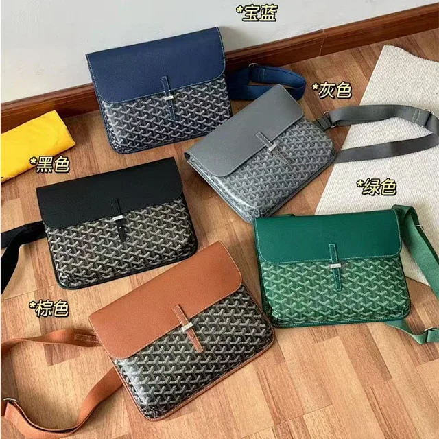 Goyard Crossbody Bags Flap Messenger Bag with Chevron Pattern product detail image 8