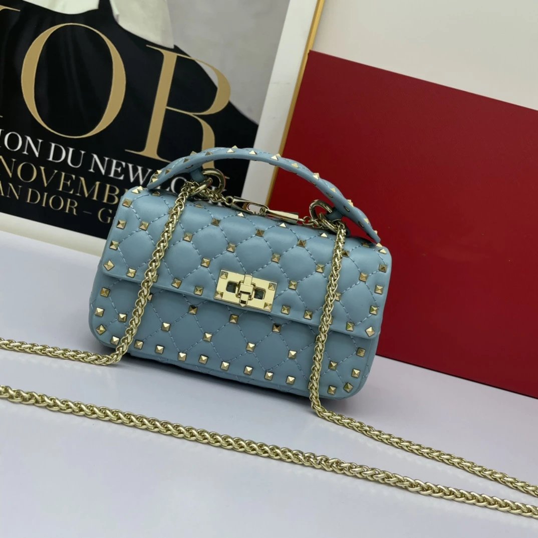 Unbranded Crossbody Bags Quilted Studded Chain Bag image 4
