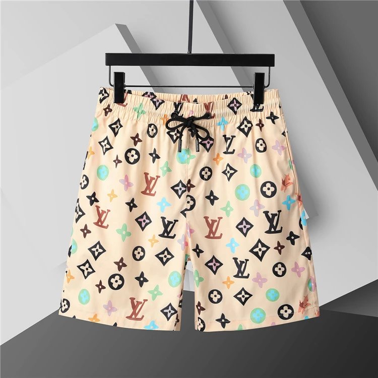Louis Vuitton Shorts Elastic Drawstring Monogram-Print — 3746 picture color