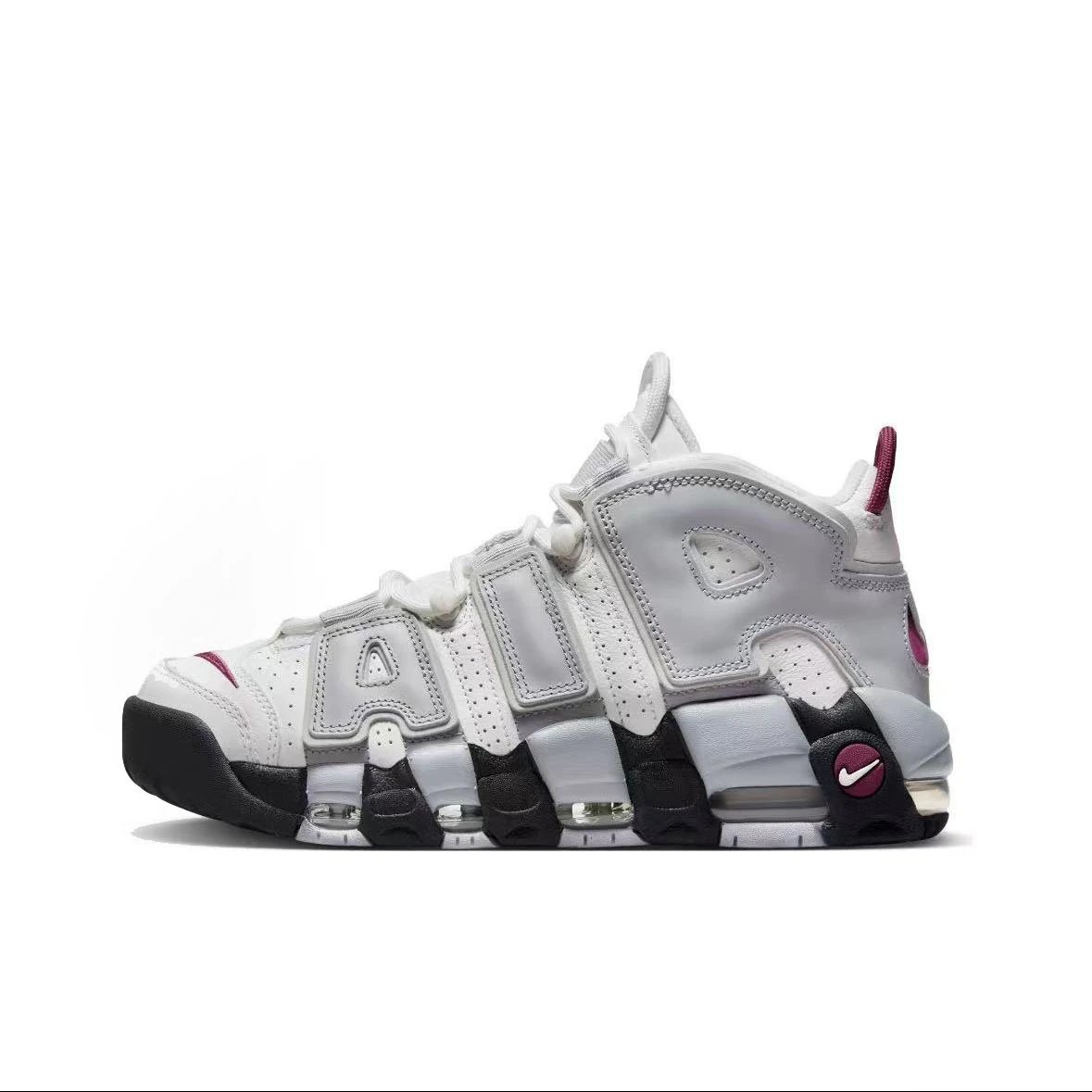 Nike Sneakers Air More Uptempo — Gray, white, and red