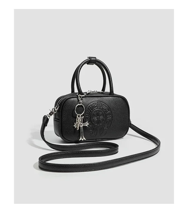 Chrome Hearts Crossbody Bags Embossed Cross Motif Boston Bag product detail image 12
