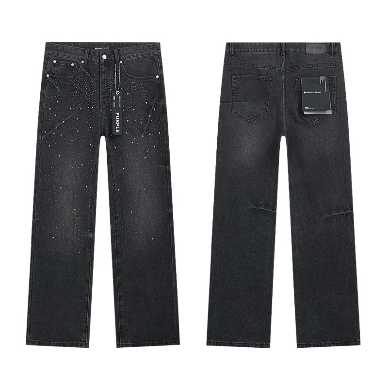 PURPLE BRAND Jeans Distressed and paint-splatter denim — PU821
