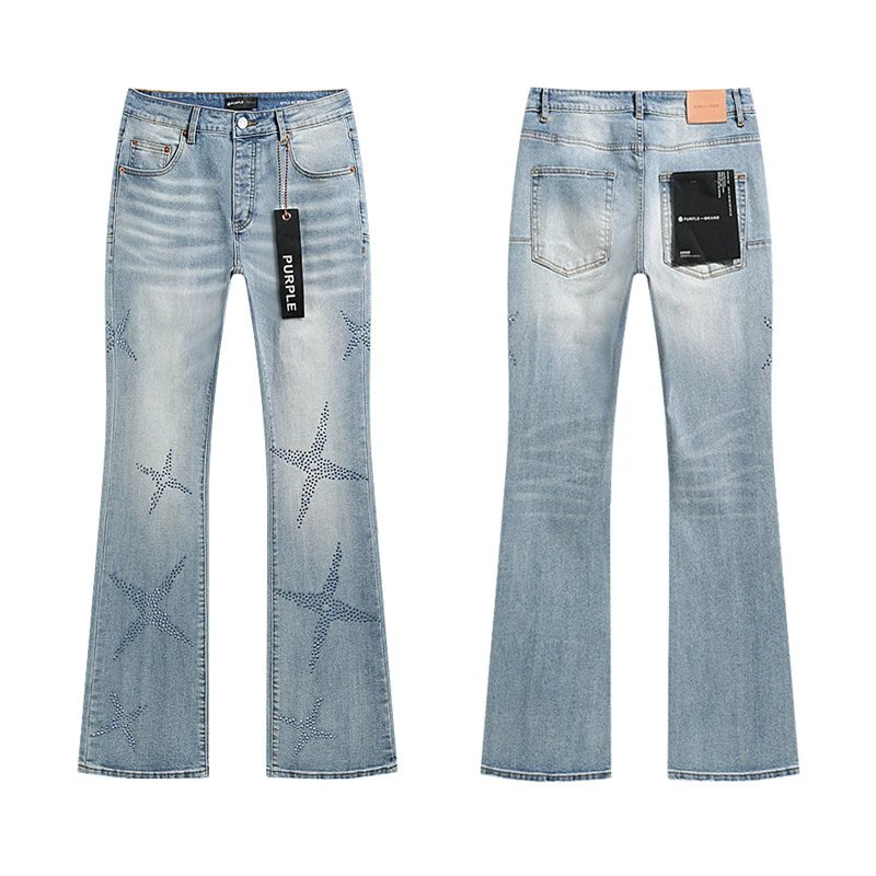 PURPLE BRAND Jeans Distressed and paint-splatter denim — PU147