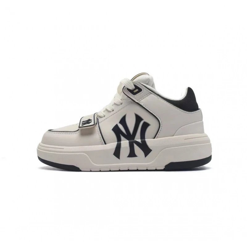 MLB Sneakers Low-top platform with baseball team logos — Black and white