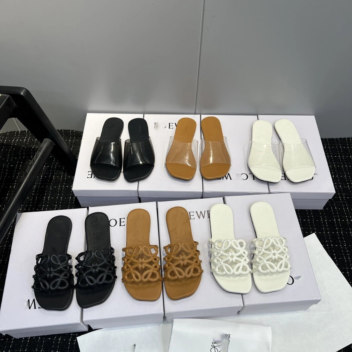 Loewe Sandals Anagram Cutout Slide product image