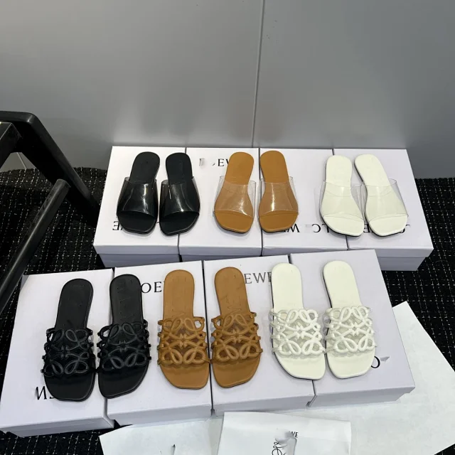 Loewe Sandals Anagram Cutout Slide product detail image 1
