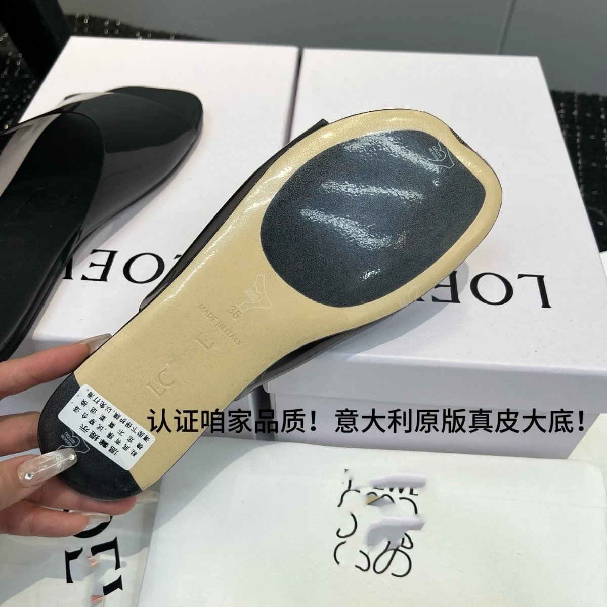 Loewe Sandals Anagram Cutout Slide image 3