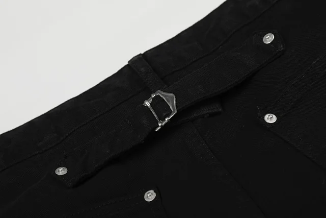 Unbranded Jeans K5621 bootcut with metal horsebit pocket details product detail image 19