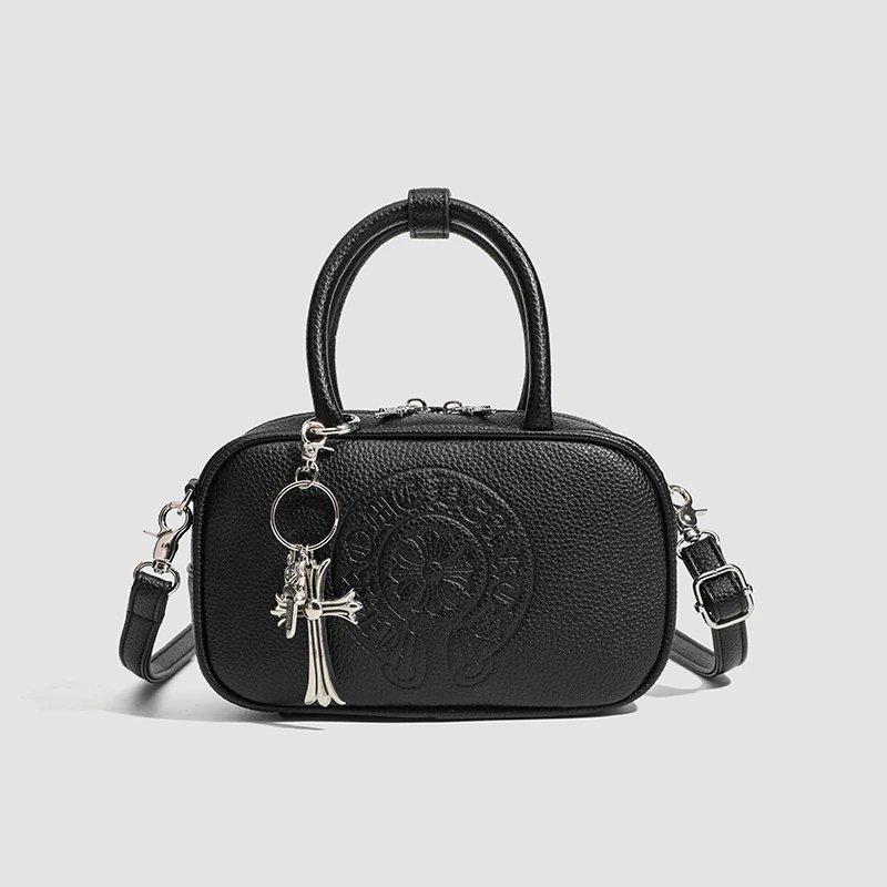 Chrome Hearts Crossbody Bags Embossed Cross Motif Boston Bag image 4