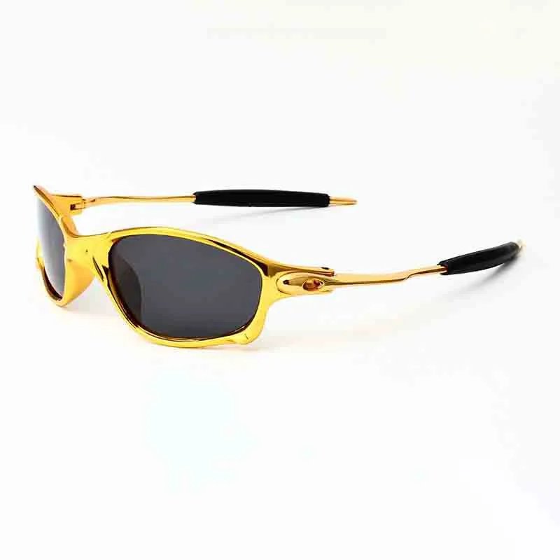 Unbranded Eyewear Metal-frame wraparound sunglasses with oval temple accents product image