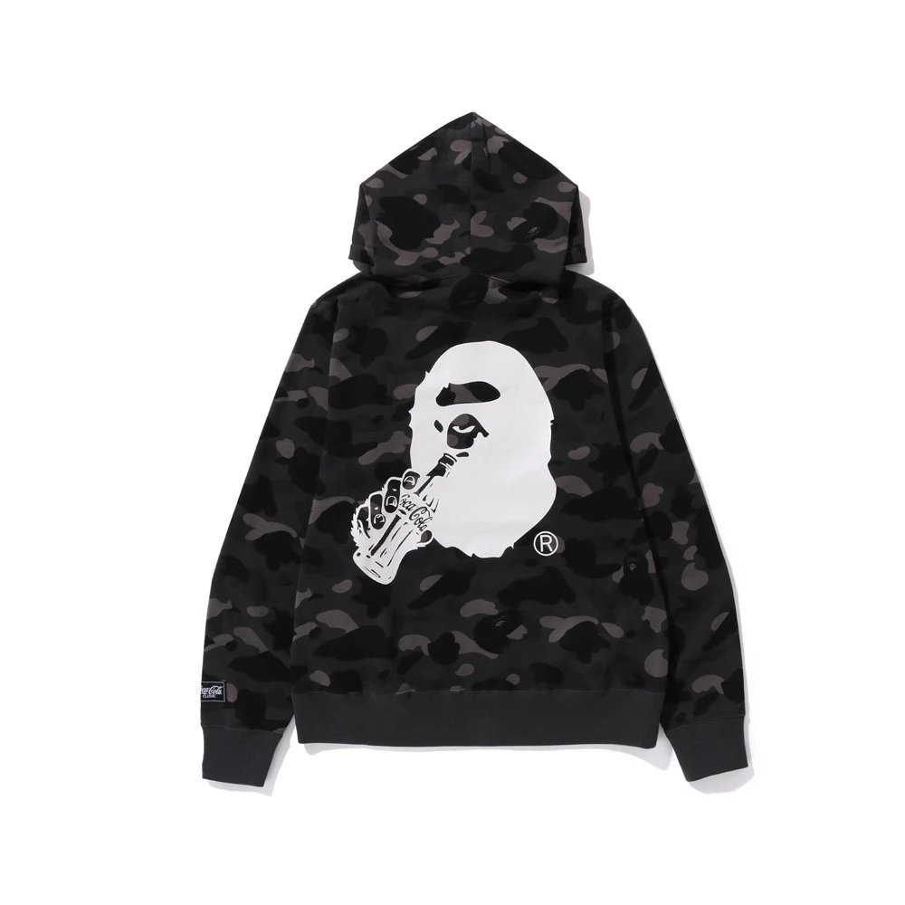 A Bathing Ape Hoodies & Sweatshirts Shark-hood full-zip hoodie with contrast stripe sleeves — 4
