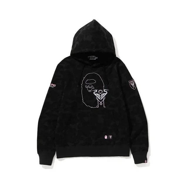 A Bathing Ape Hoodies & Sweatshirts Shark-hood full-zip hoodie with contrast stripe sleeves product detail image 13