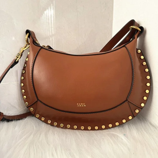Sabe Aran Shoulder Bags Studded Half-Moon Bag product detail image 3