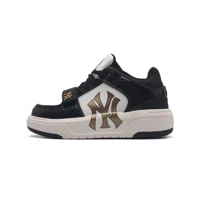MLB Sneakers Low-top platform with baseball team logos — Black Gold