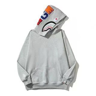 A Bathing Ape Hoodies & Sweatshirts Shark-hood full-zip hoodie with contrast stripe sleeves — 1