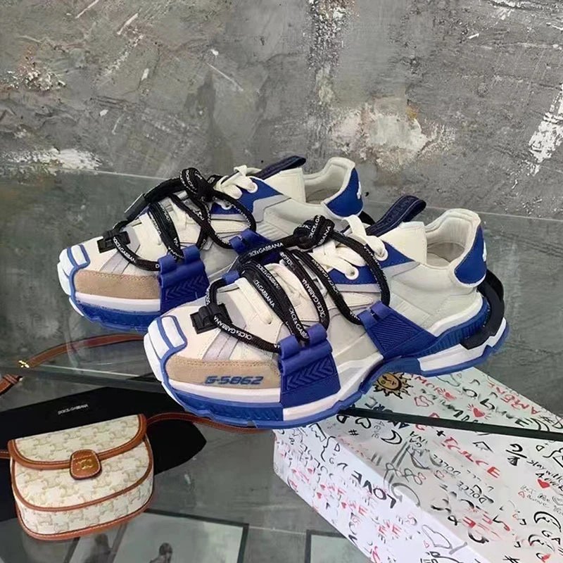 Dolce & Gabbana Sneakers G-5862 low-top chunky — Blue