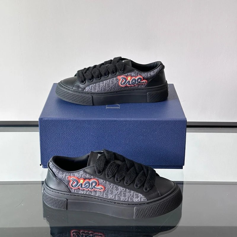 Dior Sneakers Low-Top Logo-Print — 01
