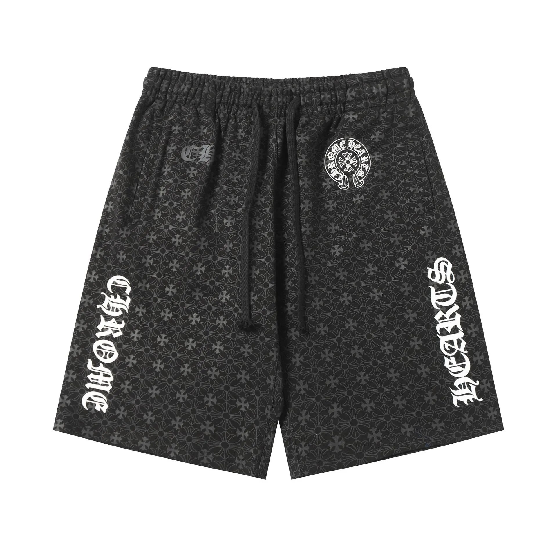 Unbranded Shorts Drawstring Graphic — 2282 Black