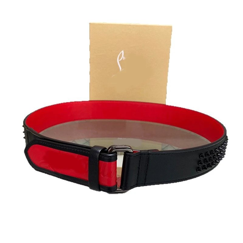 Unbranded Belts Studded Belt with Red Lining image 5