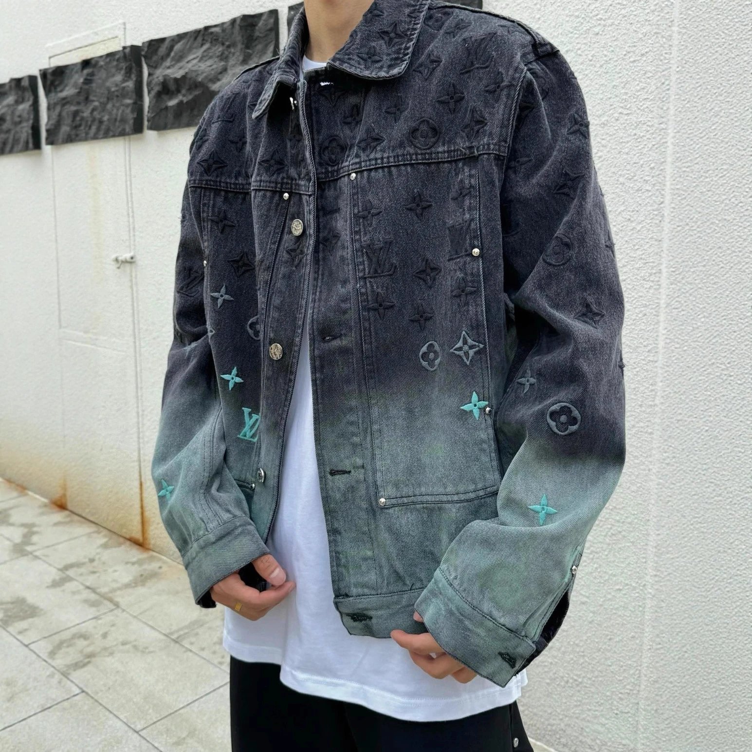 Louis Vuitton Patterned Denim Jeans image 2