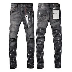 Purpul Jeans Slim distressed paint-splatter product detail image 14