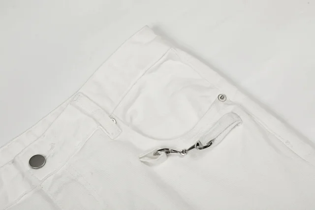 Unbranded Jeans K5621 bootcut with metal horsebit pocket details product detail image 22