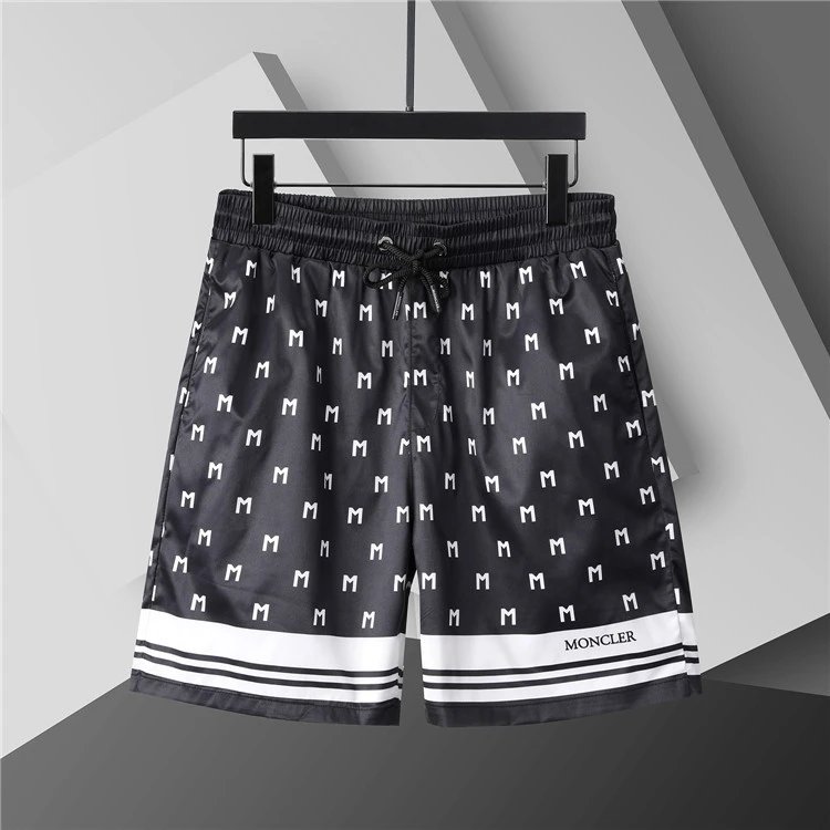 Louis Vuitton Shorts Elastic Drawstring Monogram-Print — 3748 black