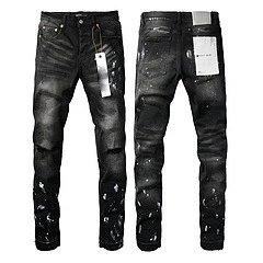 Purpul Jeans Slim distressed paint-splatter image 5