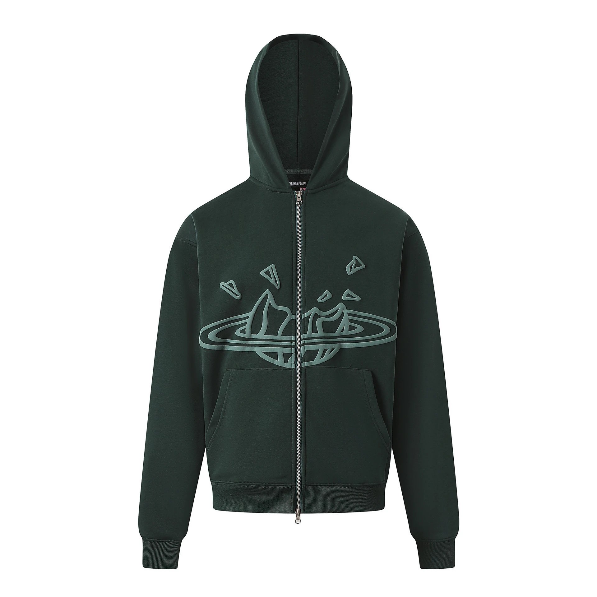 Broken Planet Tracksuits All the Stars Hoodie and Sweatpants Set — 96 Dark Green [Sweatshirt]