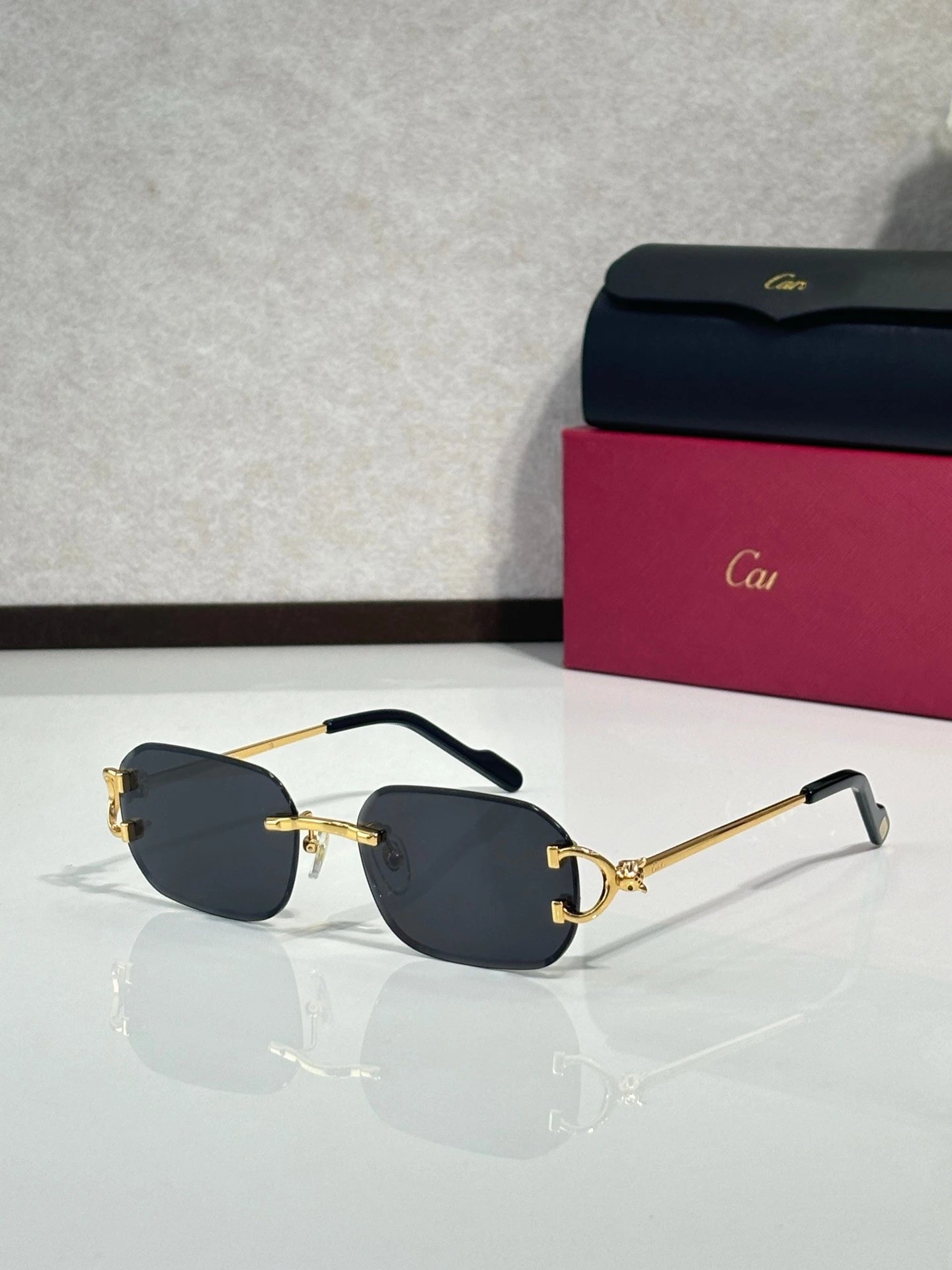 Cartier Eyewear CT0759S Rimless Square Sunglasses — 1