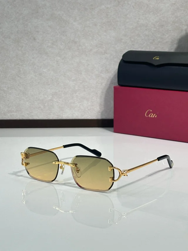 Cartier Eyewear CT0759S Rimless Square Sunglasses product detail image 4