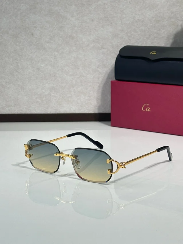 Cartier Eyewear CT0759S Rimless Square Sunglasses product detail image 6