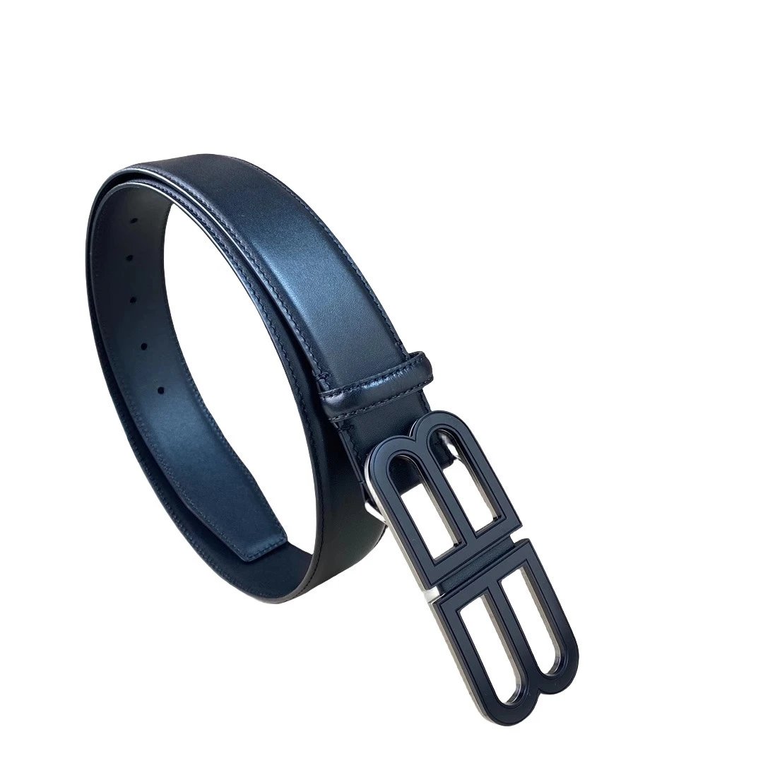 Unbranded Belts Metal Letter-Buckle Belt — HOURGLASS New model