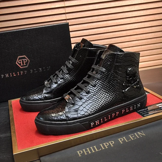 Philipp Plein Sneakers High-Top Snake-Embossed Skull product detail image 2